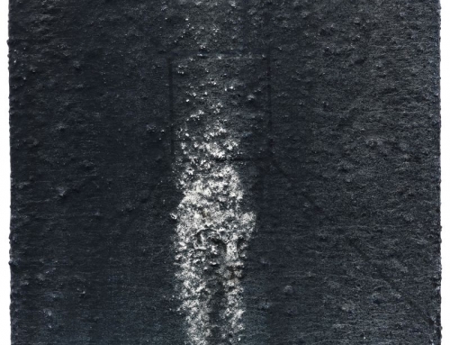 Li Zi: 《160DB 》 – Mixed media on canvas 80x 80cm cm  （2015 ）